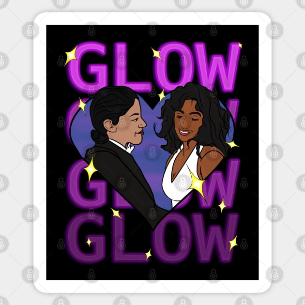 Arthie and Yolanda - Glow Sticker by Daburninator22